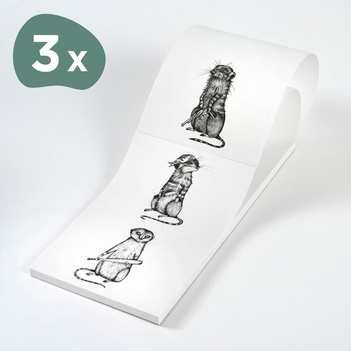 Notizblock – Erdmann Gang Trio – 3er-Set