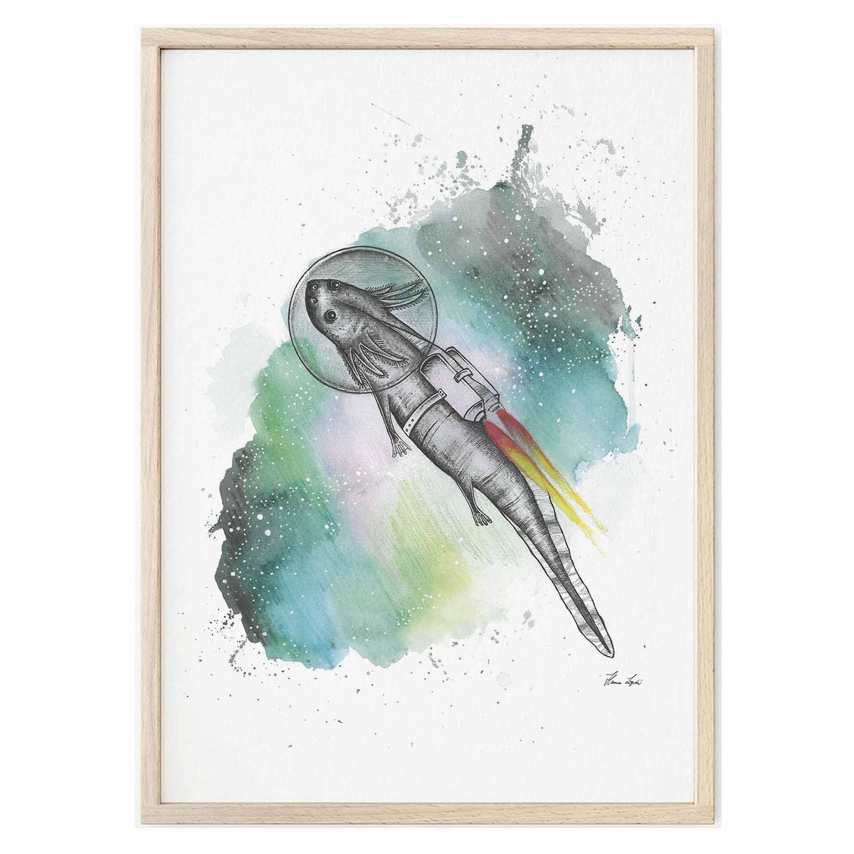 Kunstdruck - Astrolotl