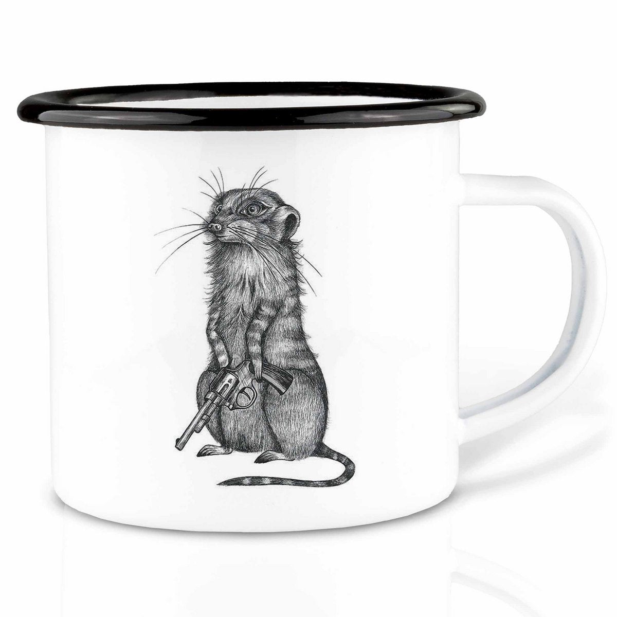 Emaille Tasse – Johnny Pistol