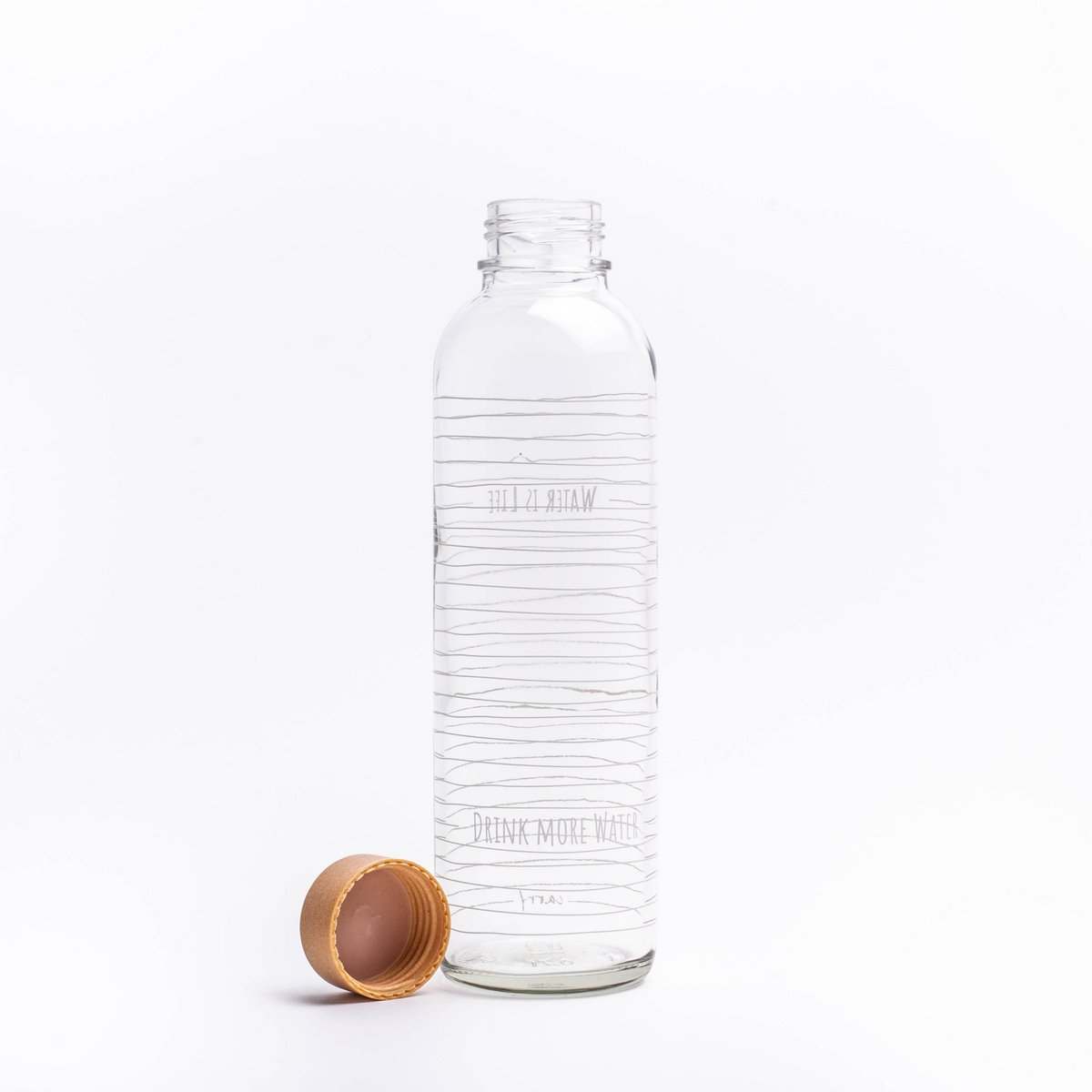 WATER IS LIFE 0,7 l Glasflasche