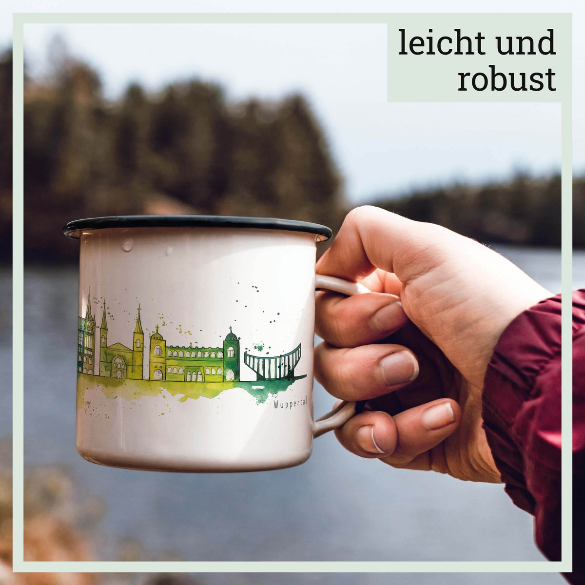 Emaille Tasse – Wuppertal lang