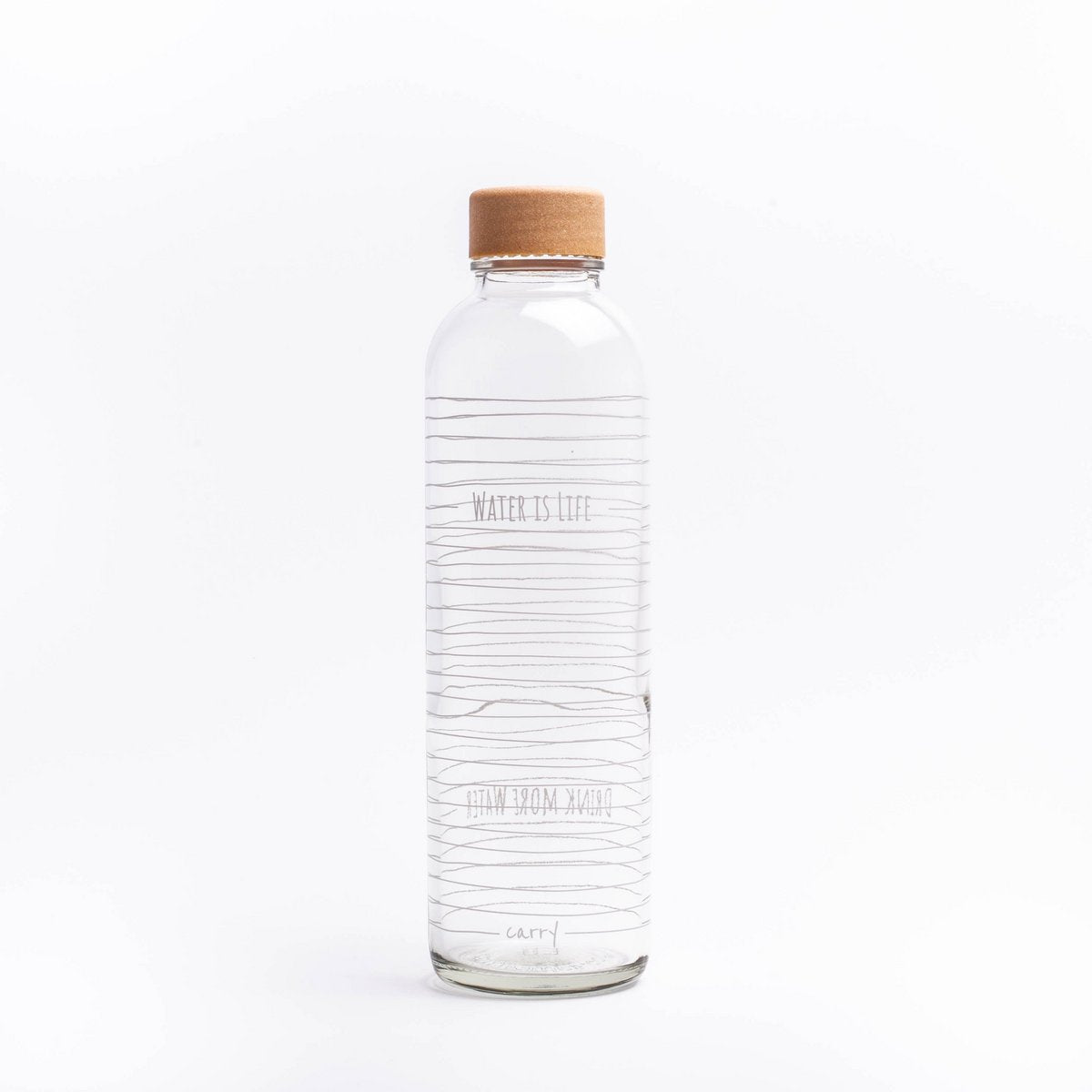 WATER IS LIFE 0,7 l Glasflasche