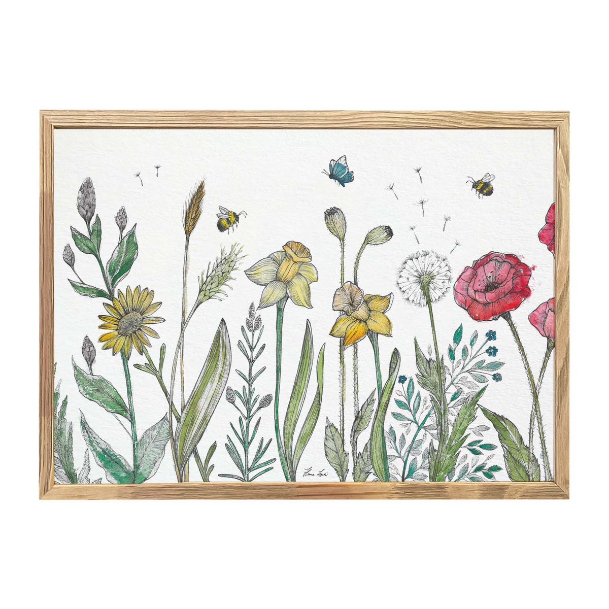 Kunstdruck - Blumenwiese