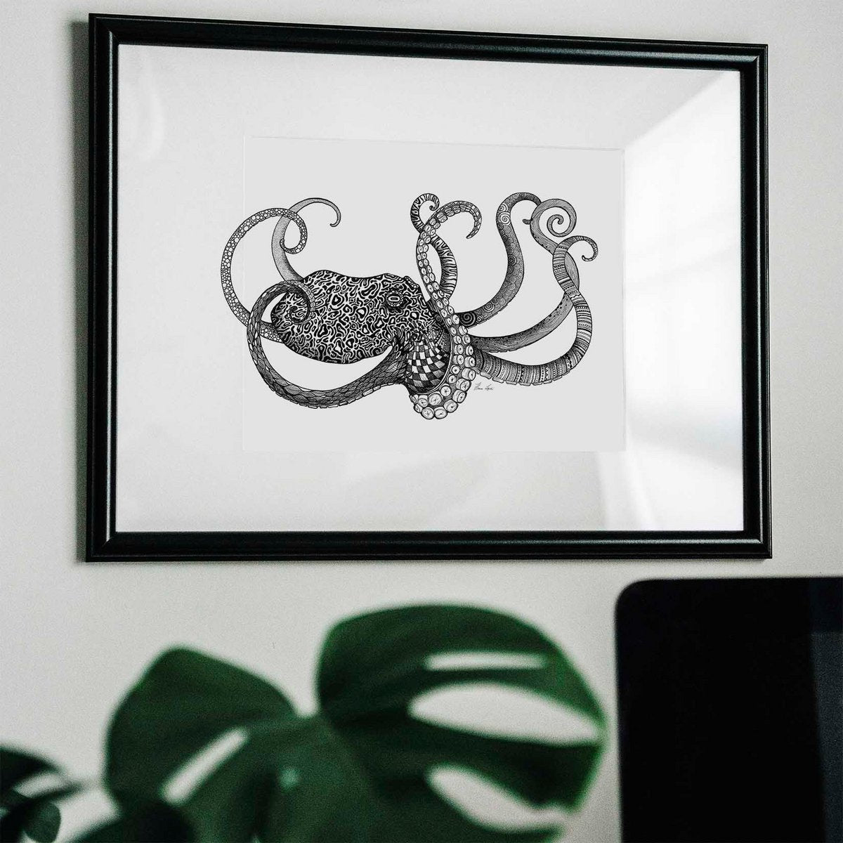 Kunstdruck - Oktopus