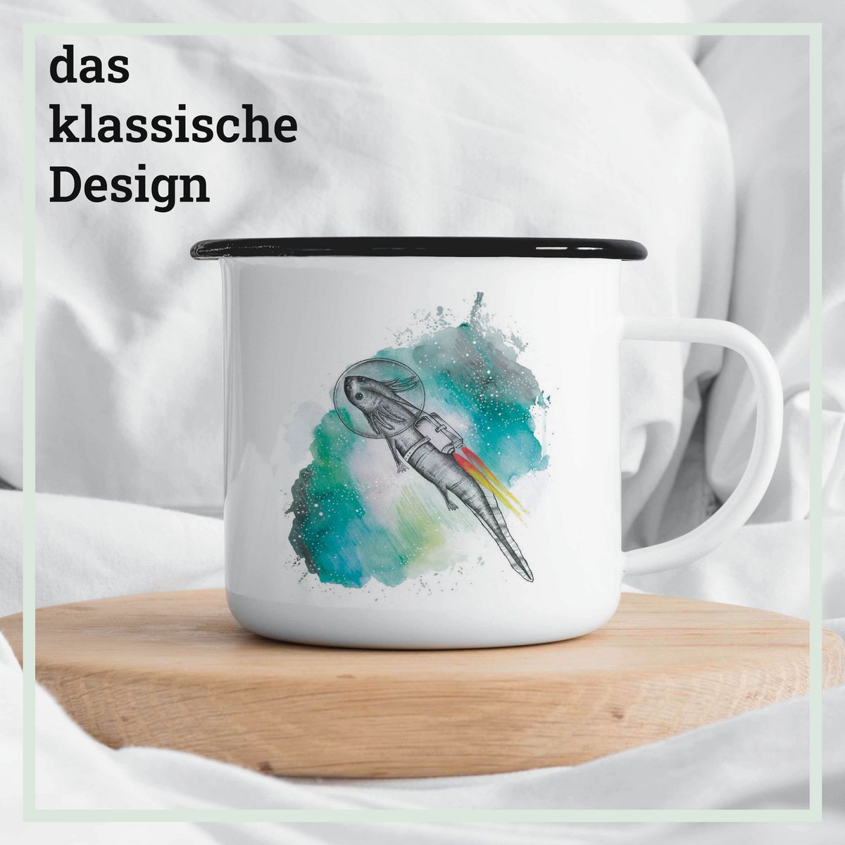 Emaille Tasse – Astrolotl