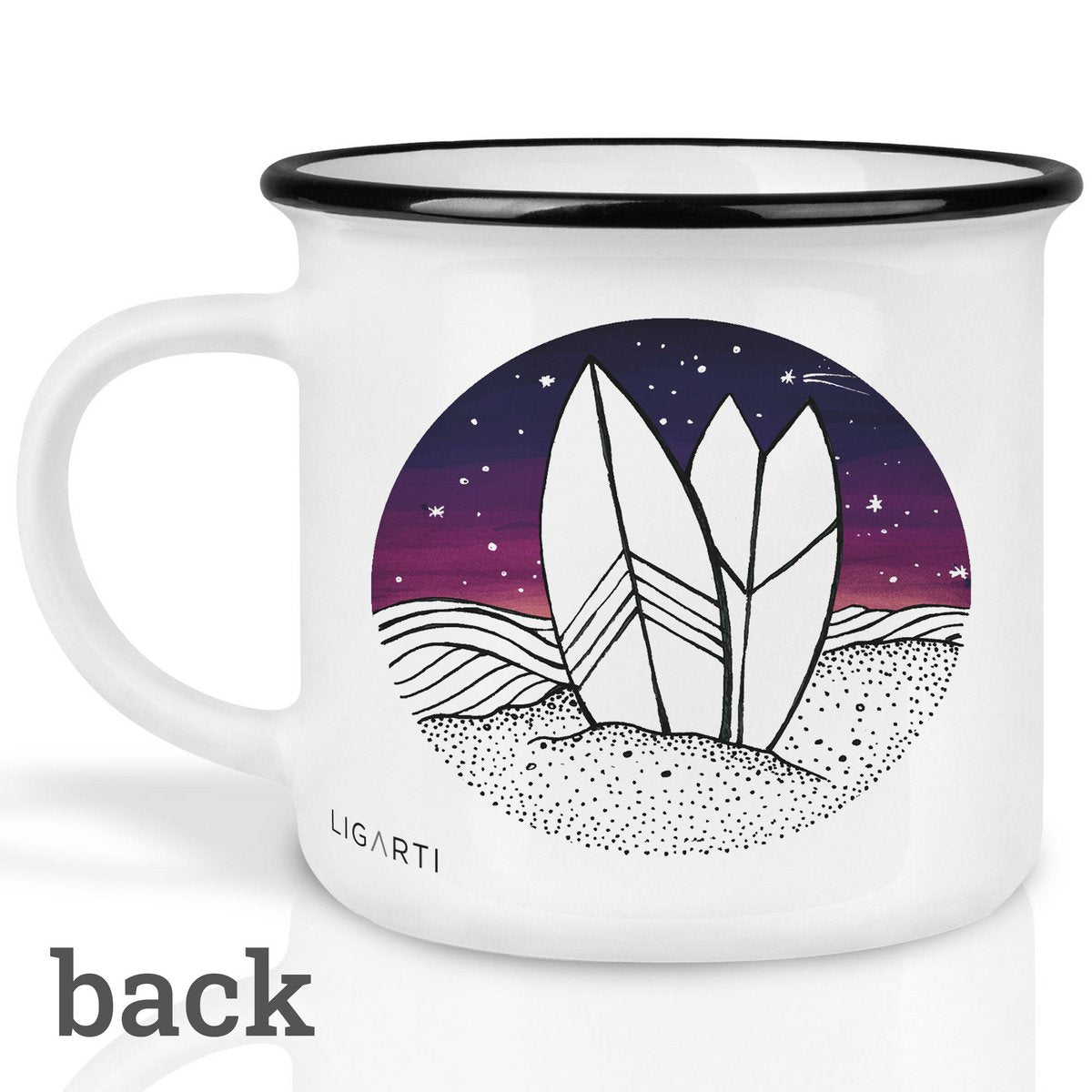 Keramiktasse – Surfing Day and Night