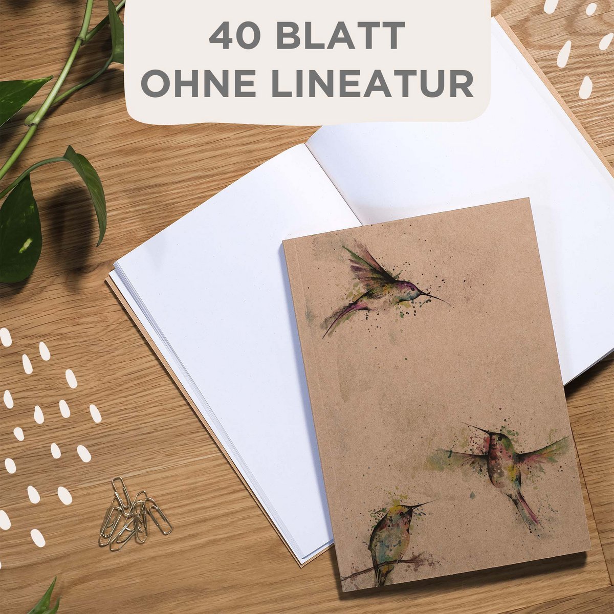 Notizbuch - 3 Kolibris