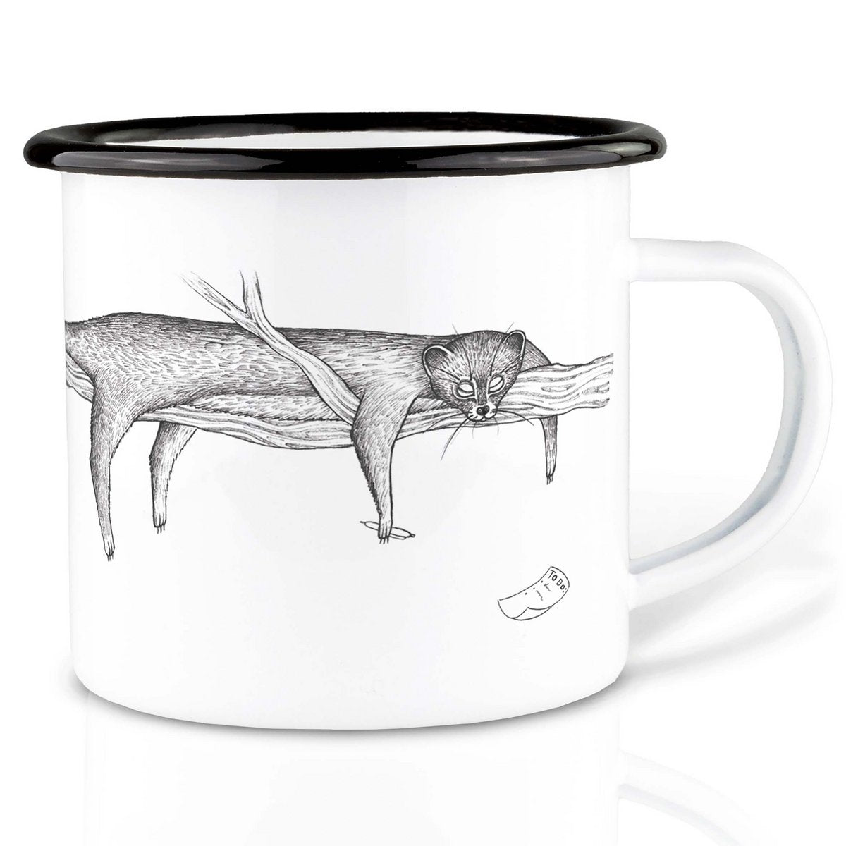 Emaille Tasse – Faulpelz