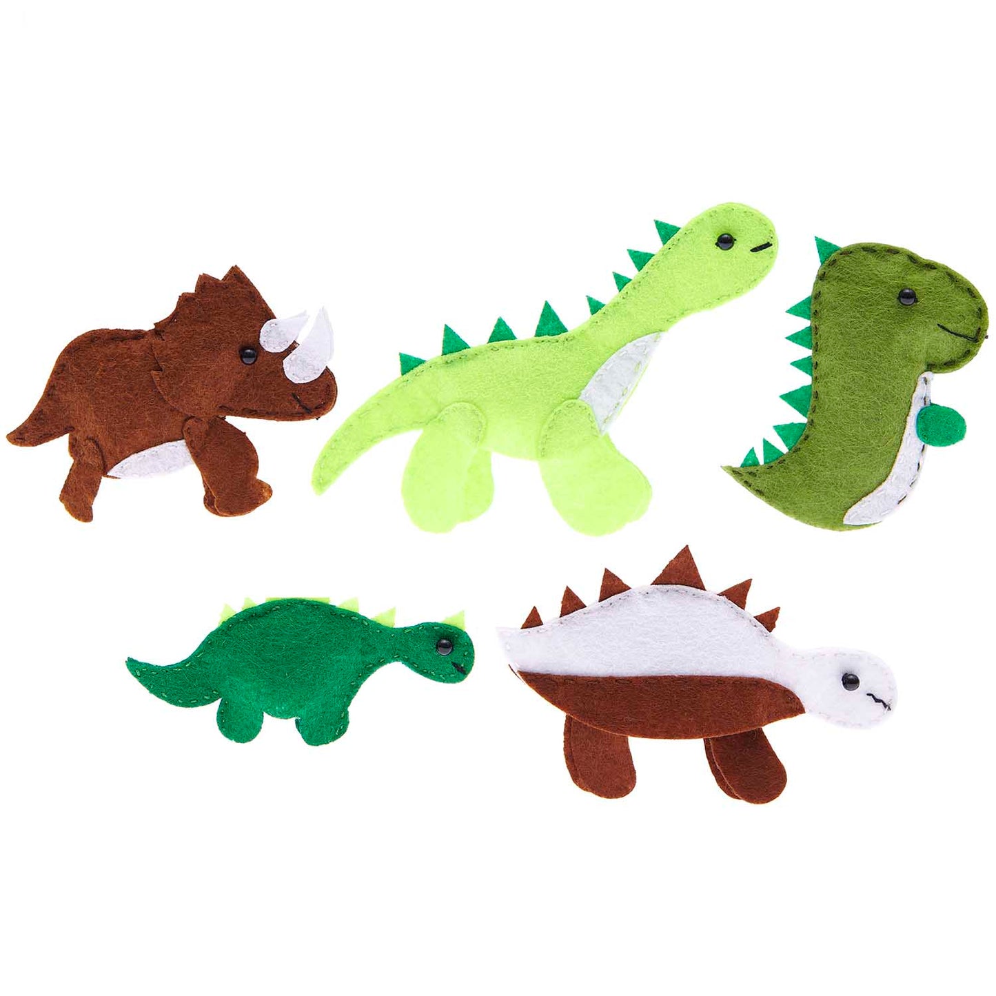 Filz Bastelset Fingerpuppen Dinosaurier