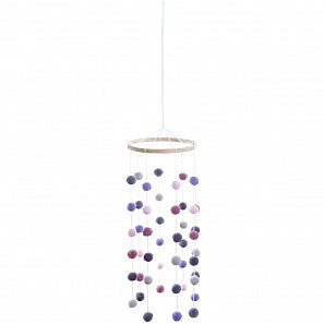 Bastelset Pompon Mobile erdfarben