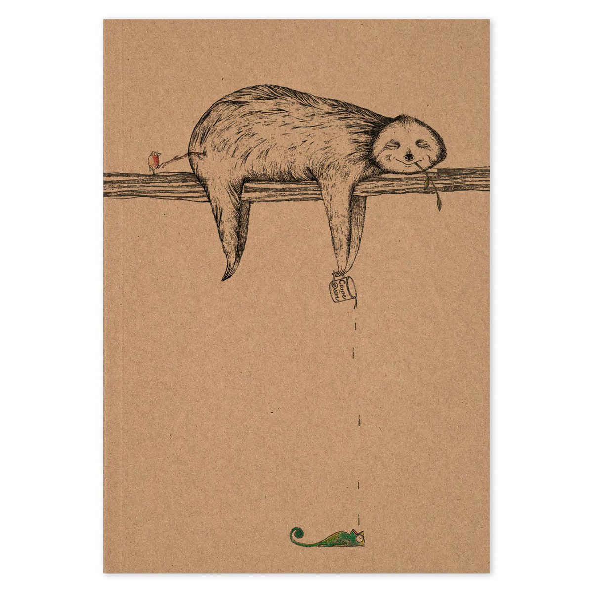 Notizbuch - Faultier