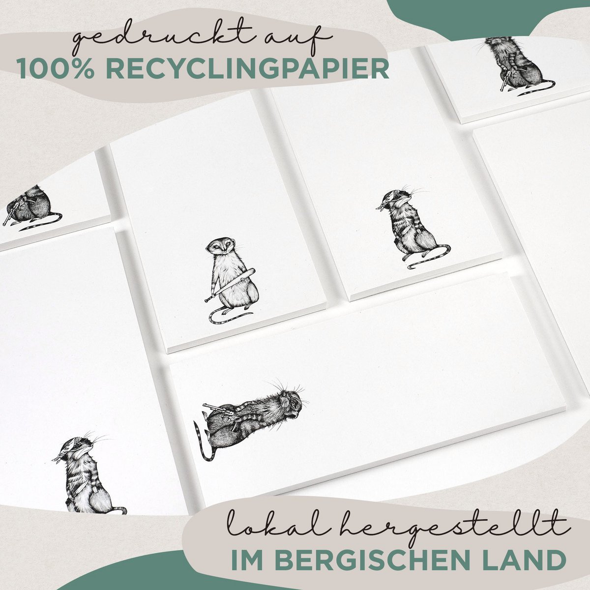 Notizblock – Erdmann Gang Trio – 3er-Set