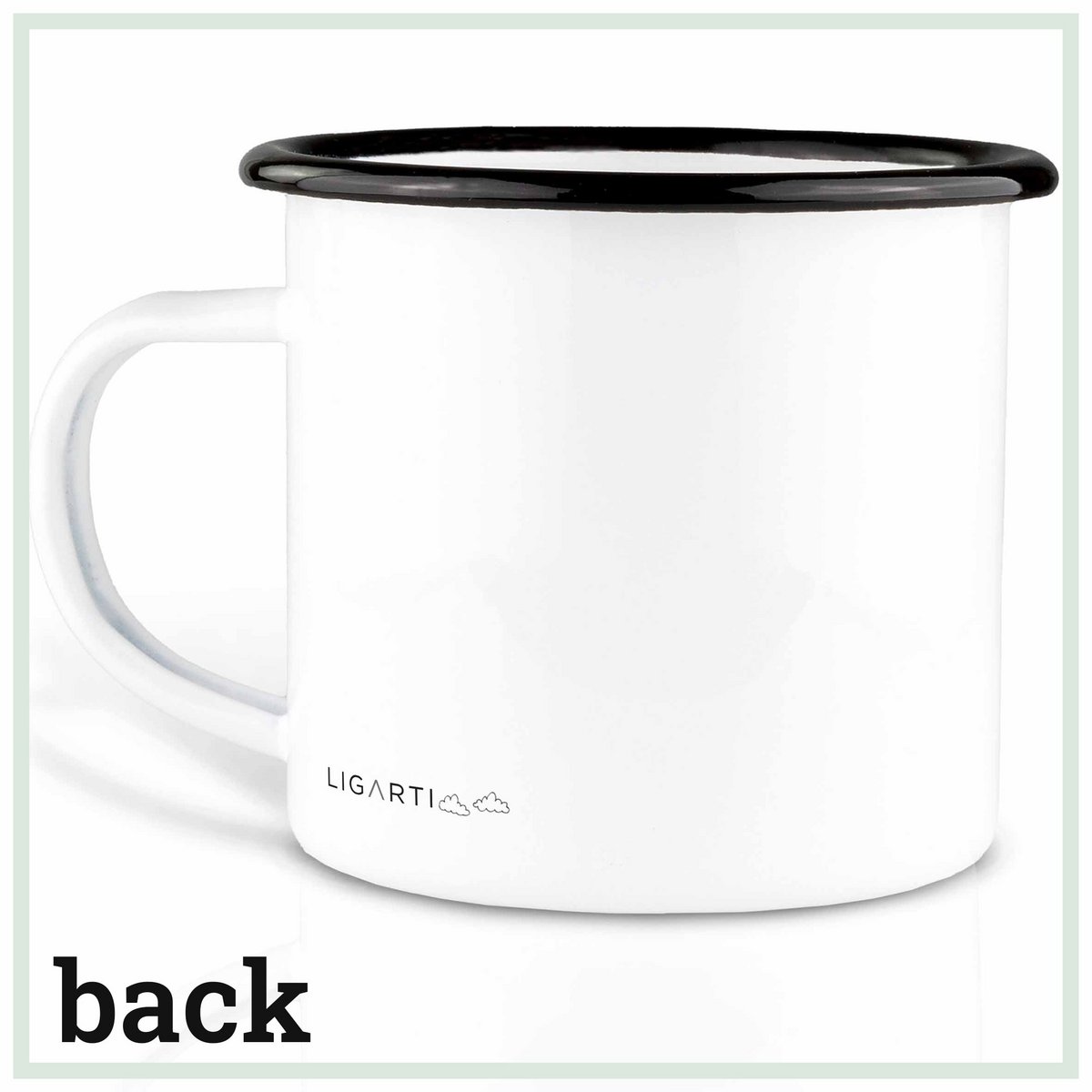 Emaille Tasse – Waltransport