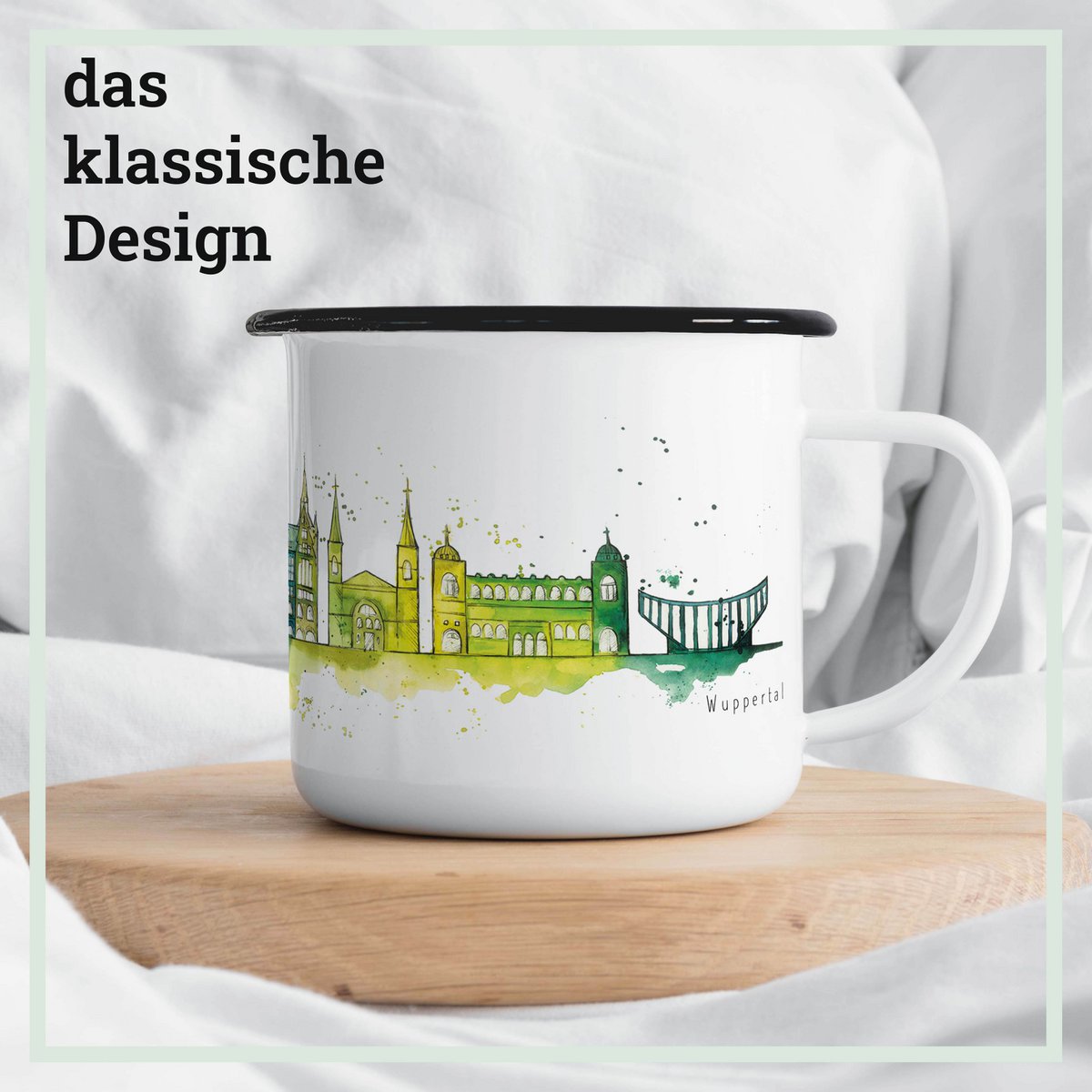 Emaille Tasse – Wuppertal lang