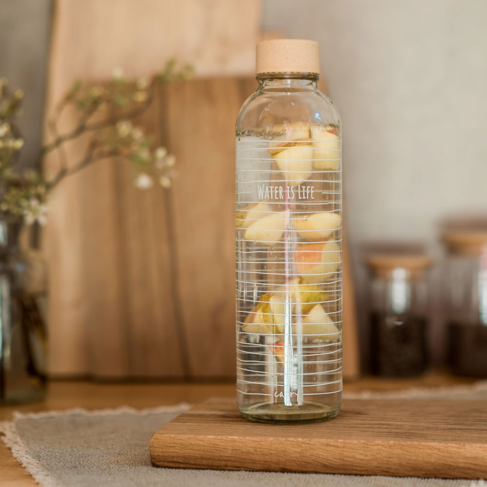 WATER IS LIFE 0,7 l Glasflasche