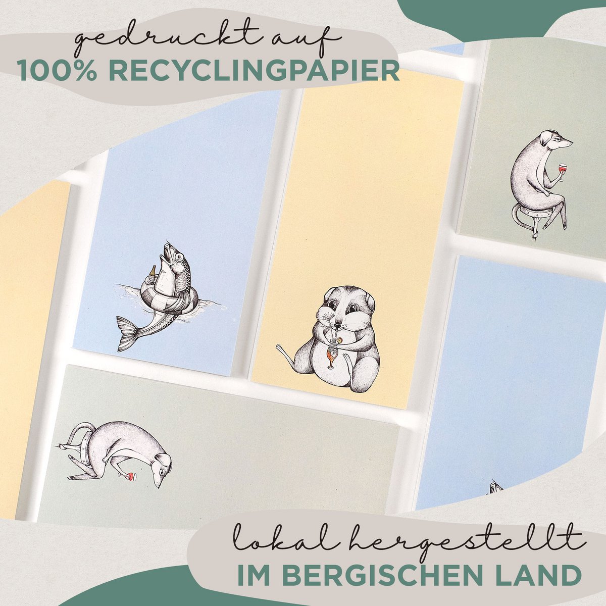 Notizblock – Prösterchen Trio – 3er-Set