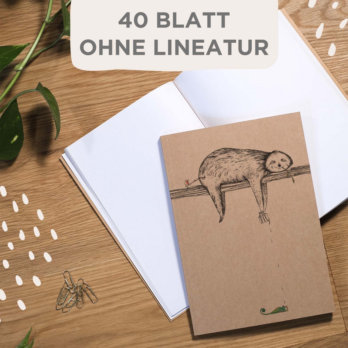 Notizbuch - Faultier