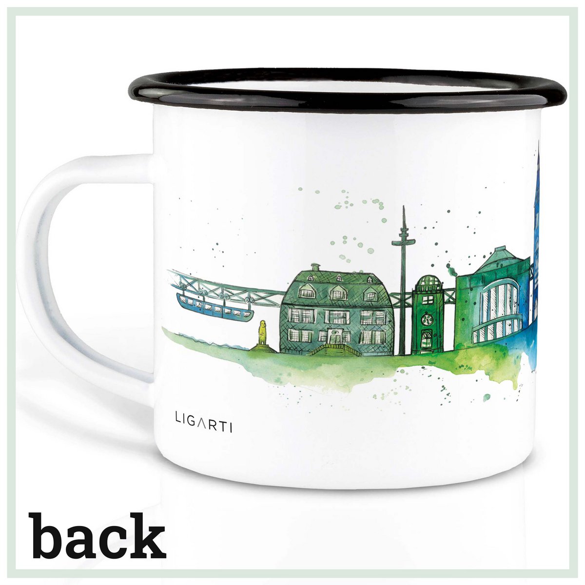 Emaille Tasse – Wuppertal lang