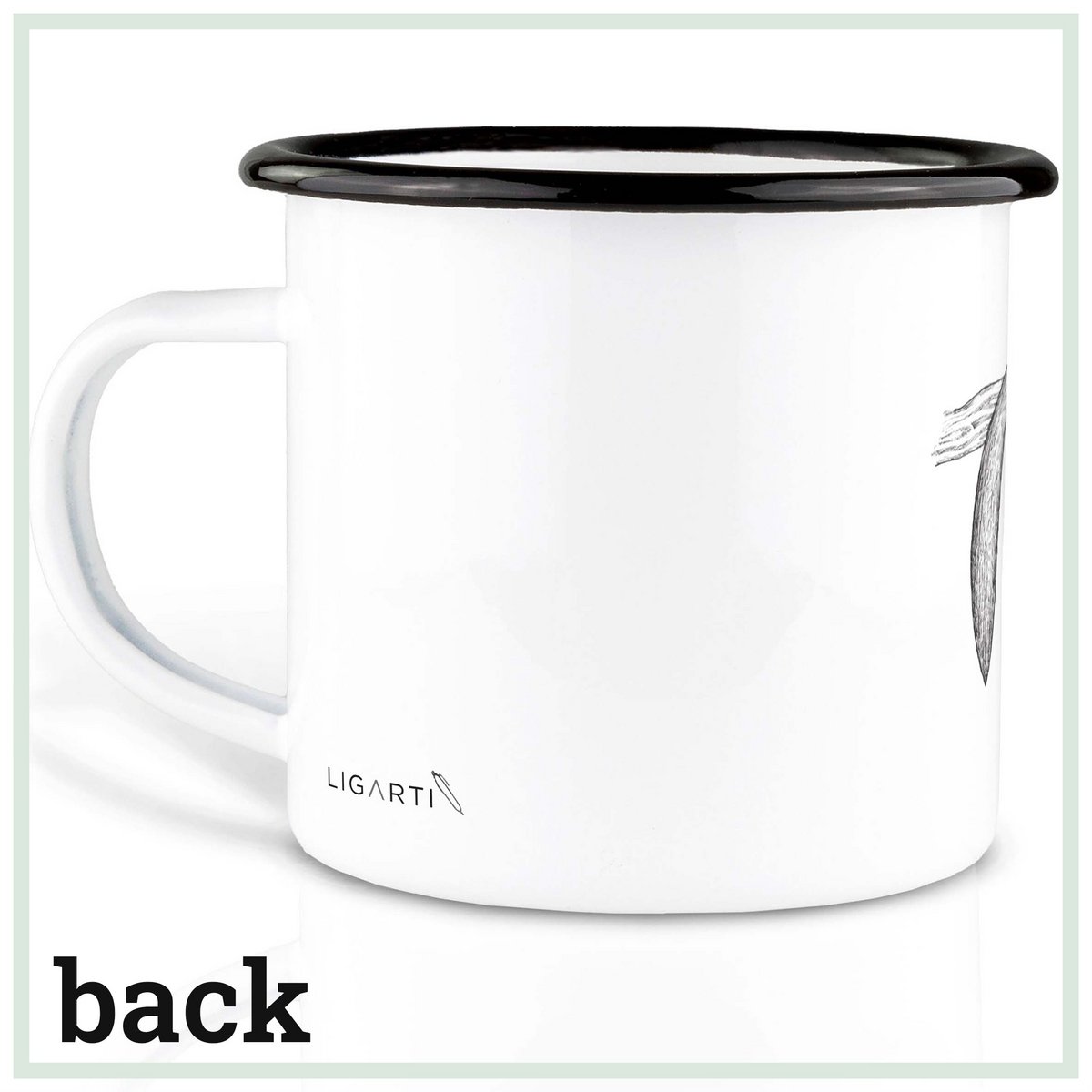 Emaille Tasse – Faulpelz