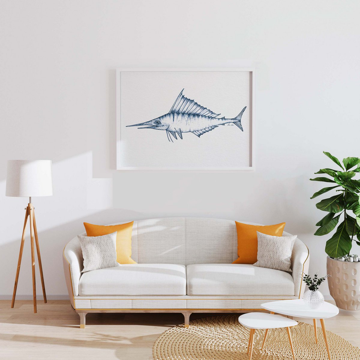 Kunstdruck - Schwertfisch