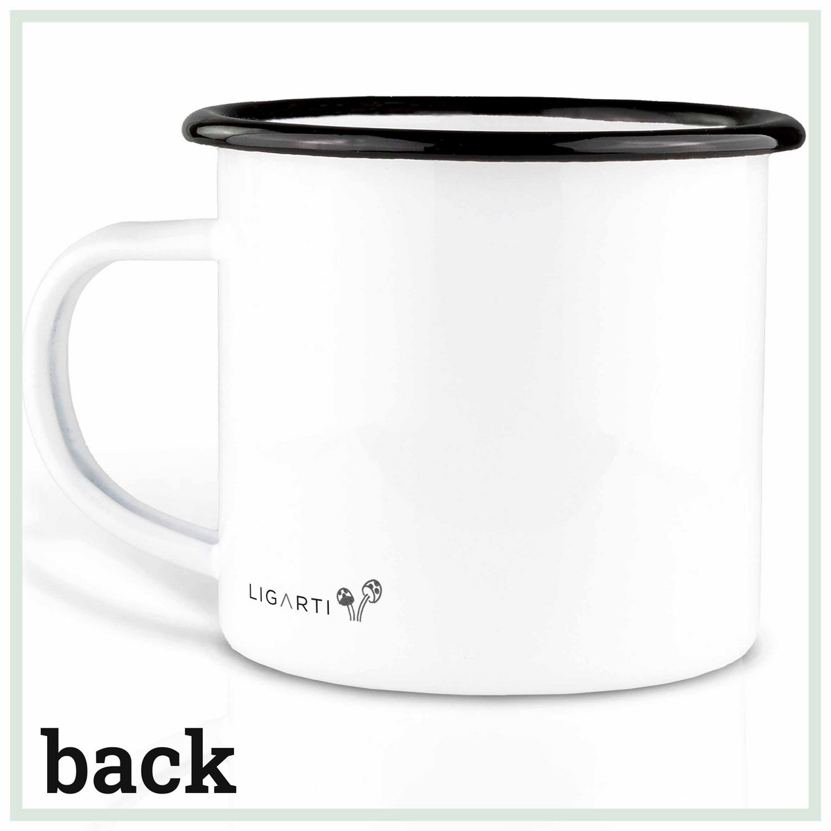 Emaille Tasse – Lama