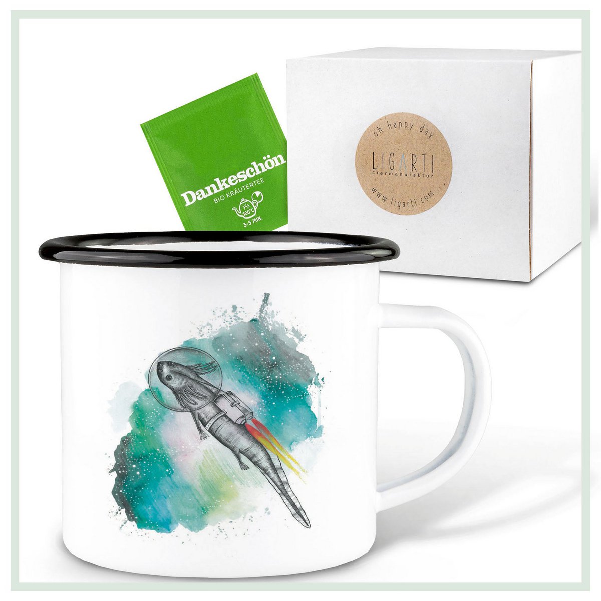 Emaille Tasse – Astrolotl