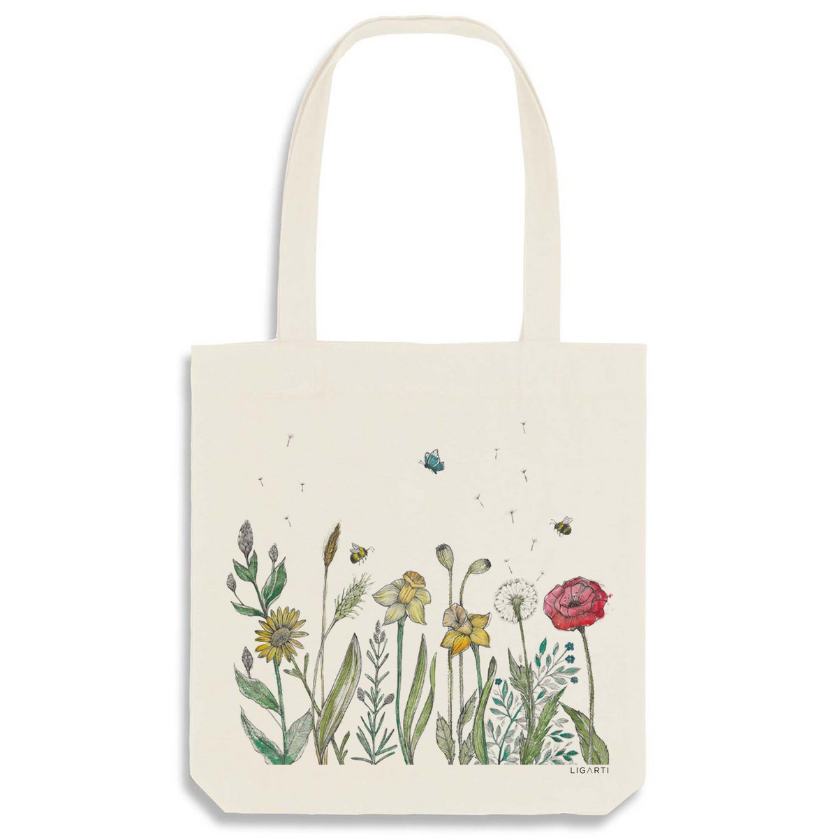 Jutebeutel – Blumenwiese