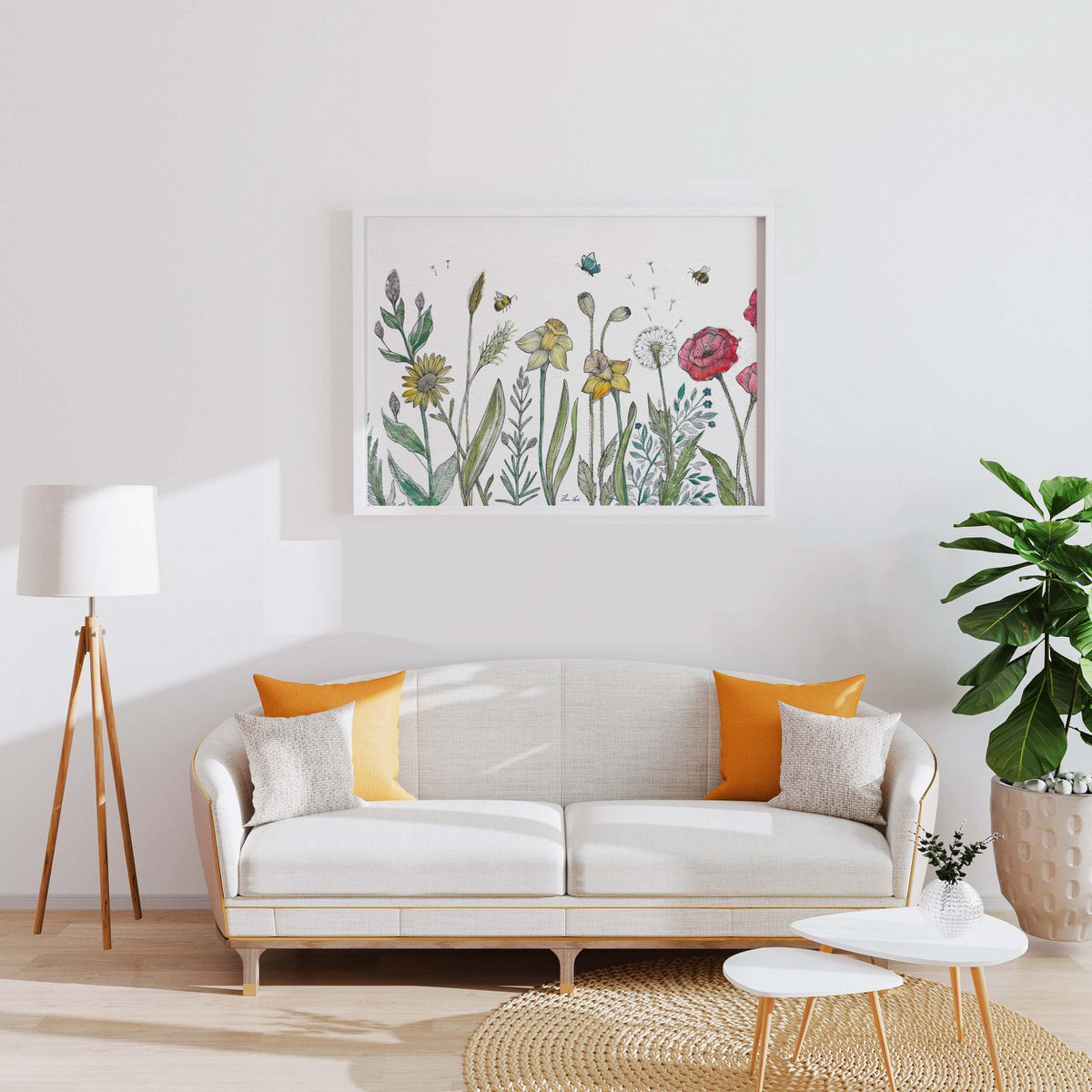 Kunstdruck - Blumenwiese