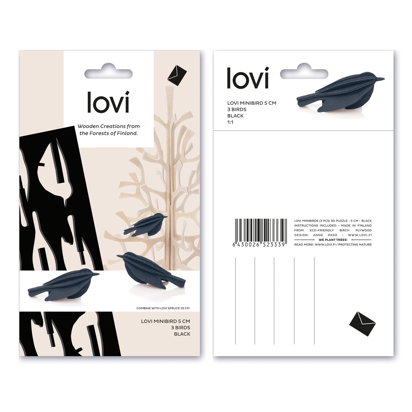 LOVI Minibird 5cm (3 birds) S