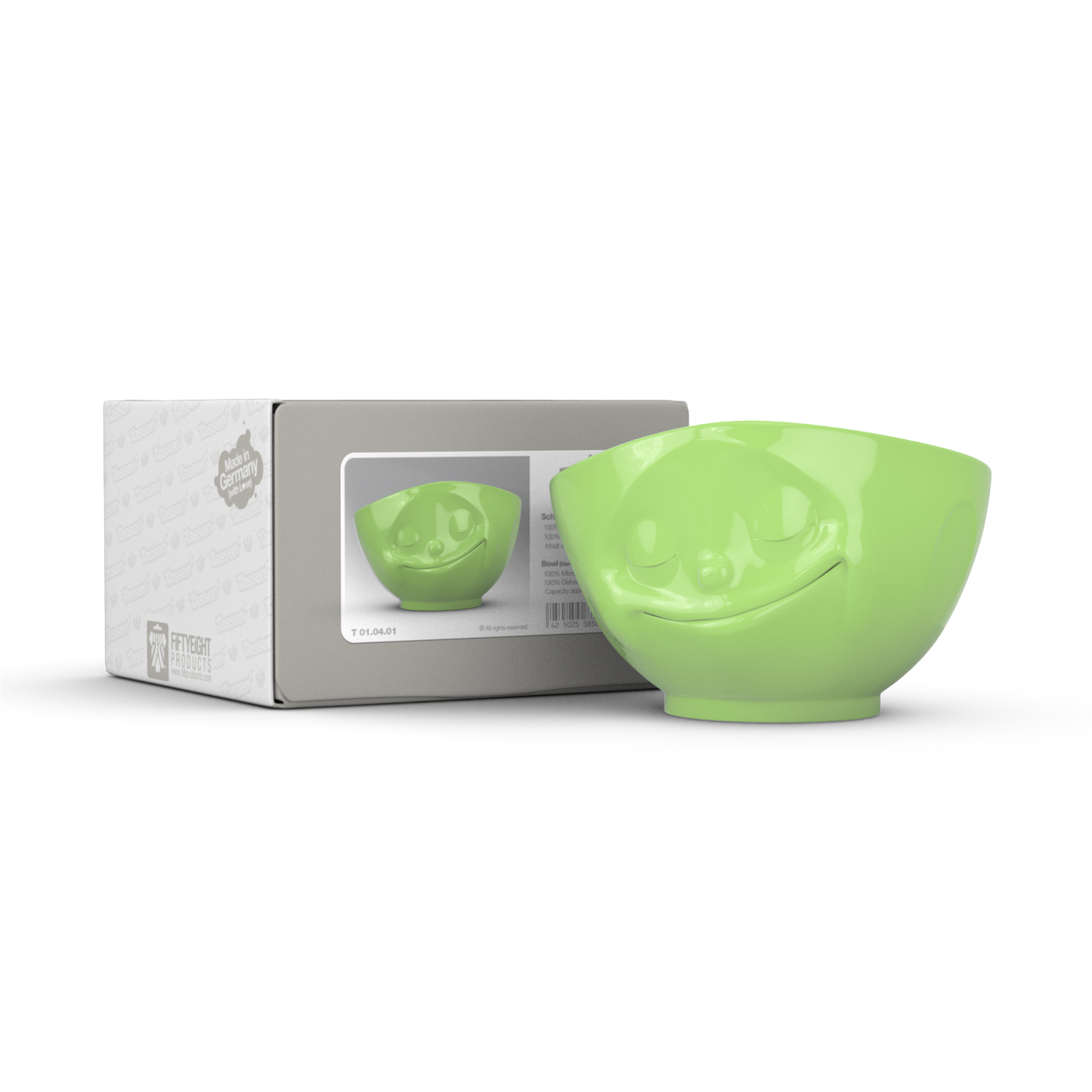 Schale "Glücklich" aussen Grün, 500ml