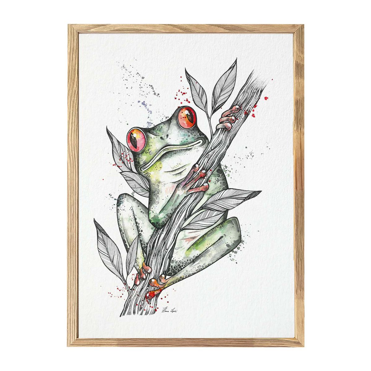 Kunstdruck - Frosch