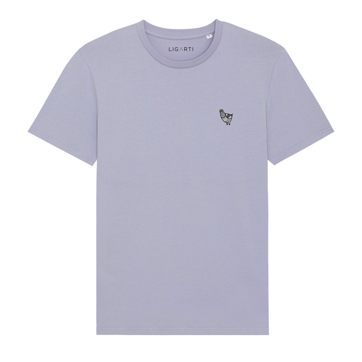 Besticktes T-Shirt – Claude die Taube