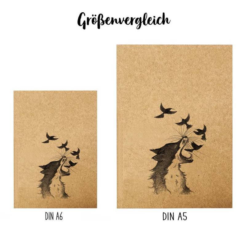 Notizbuch - Fuchs & Vögel