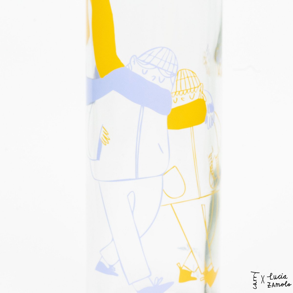 MORE AMORE BLUE 0,7 l Glasflasche
