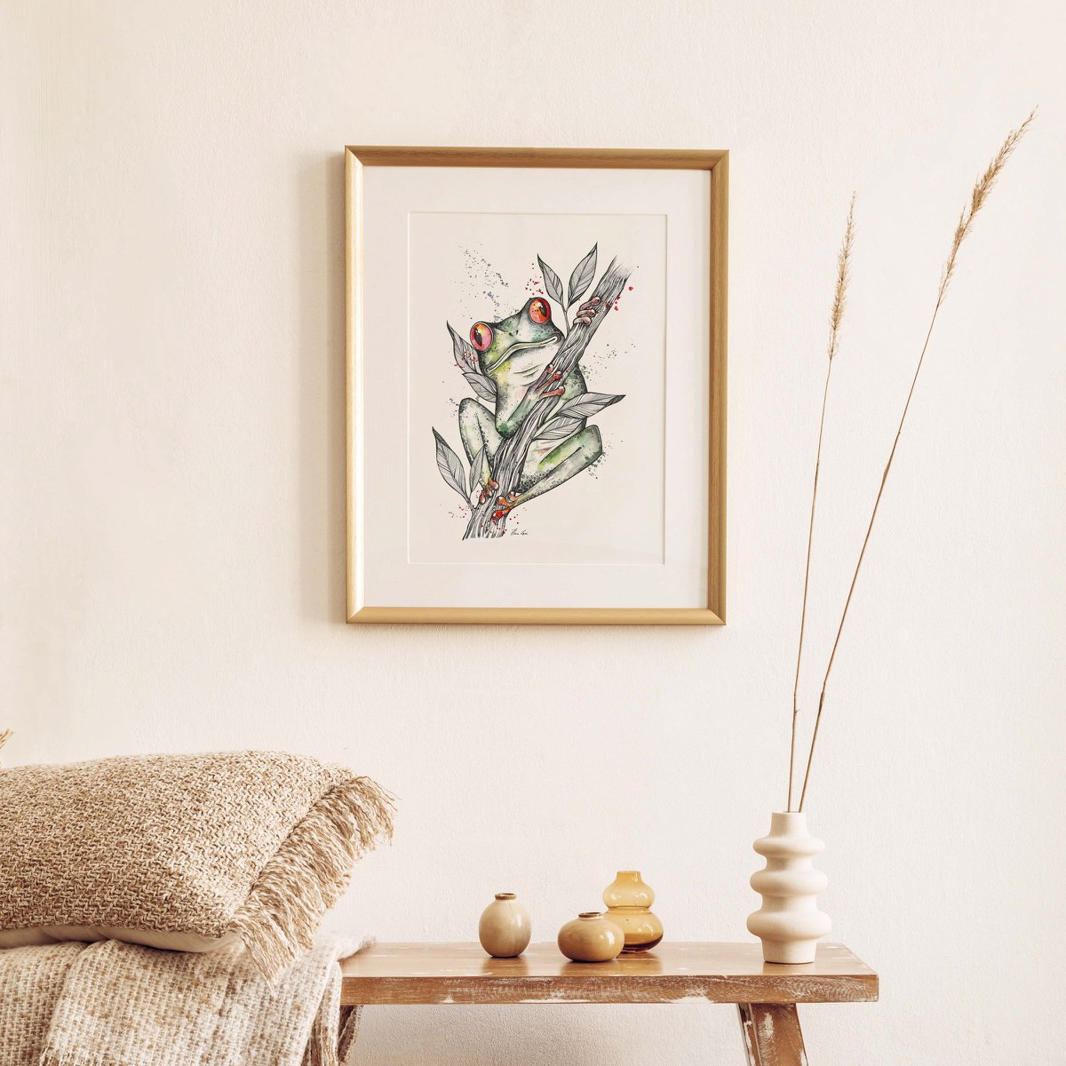 Kunstdruck - Frosch