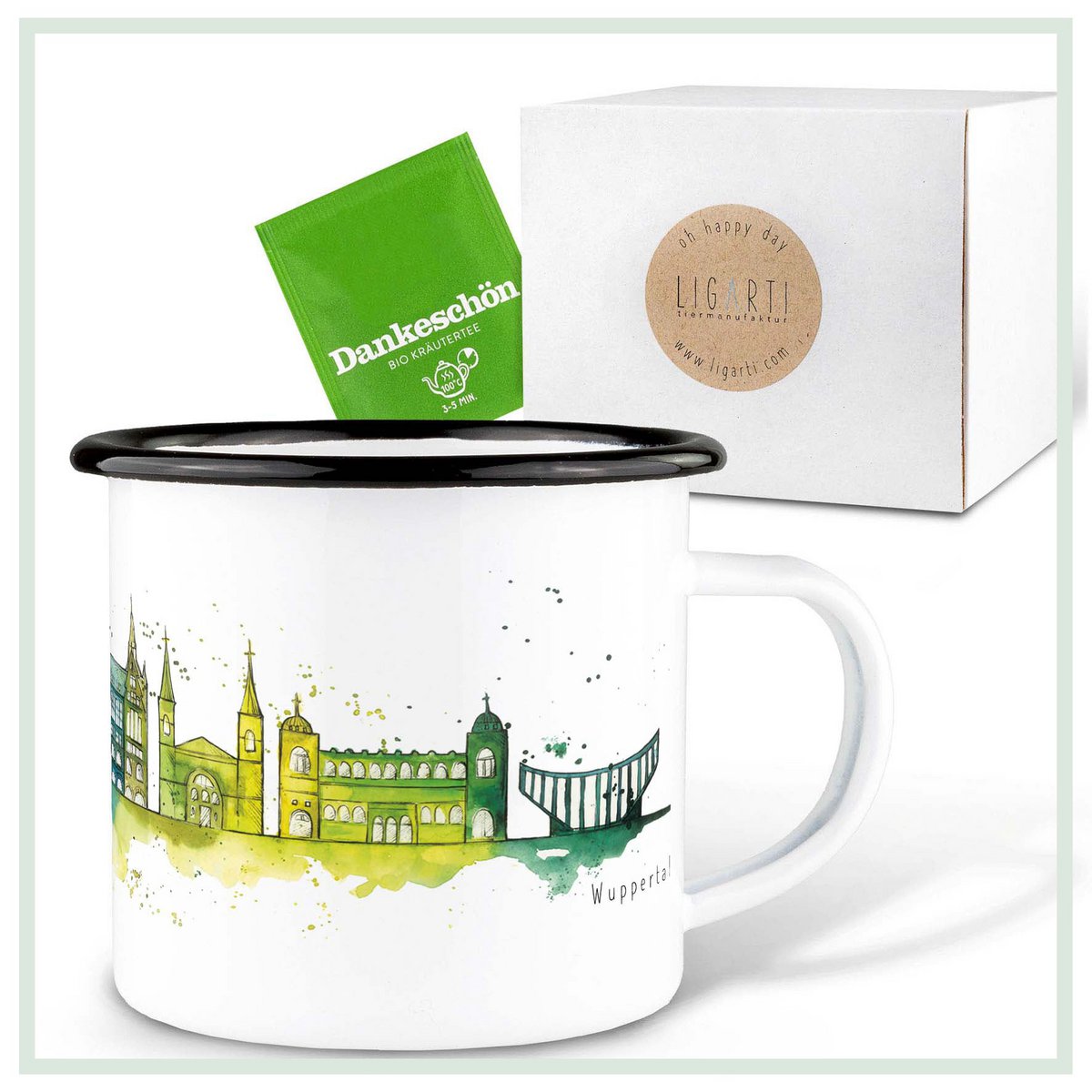 Emaille Tasse – Wuppertal lang