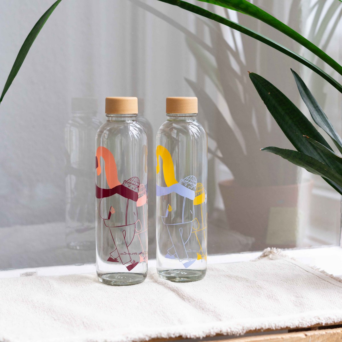 MORE AMORE BLUE 0,7 l Glasflasche