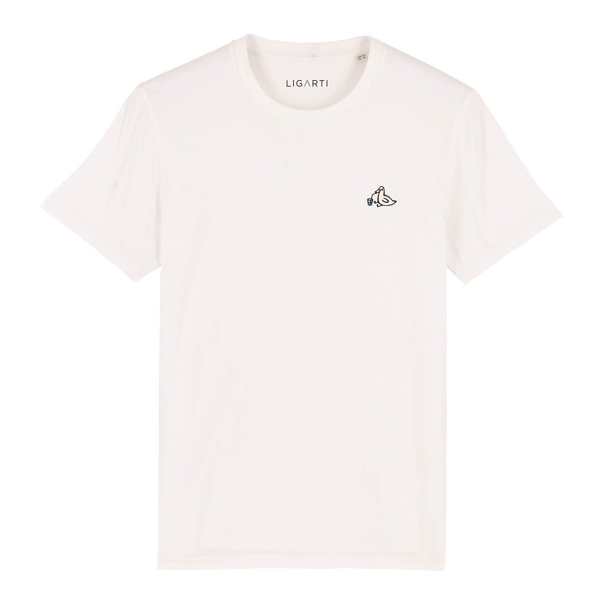 Besticktes T-Shirt – Piet die Ente