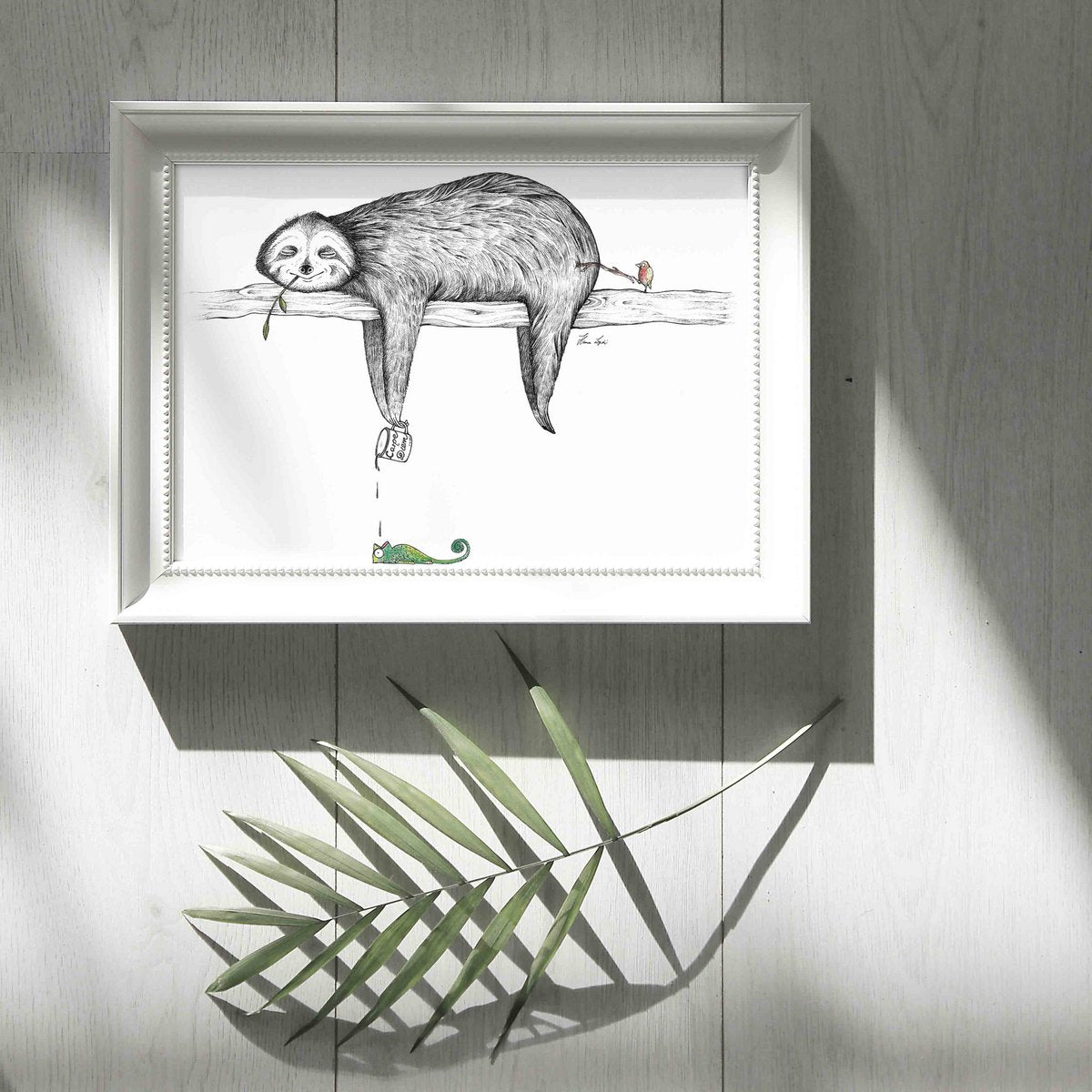 Kunstdruck - Faultier