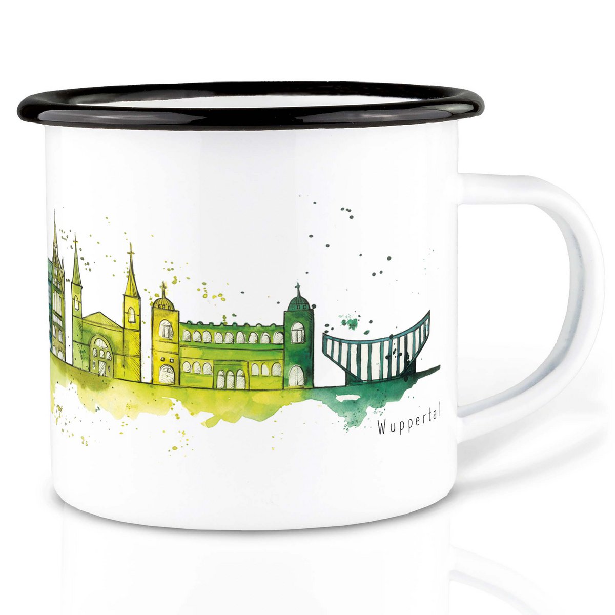 Emaille Tasse – Wuppertal lang
