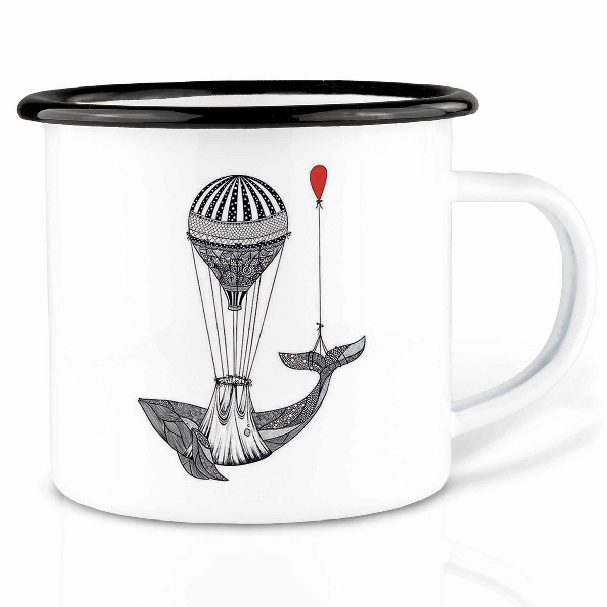 Emaille Tasse – Waltransport