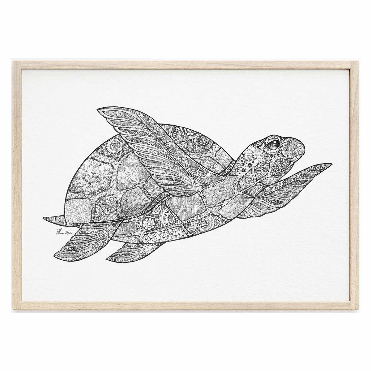 Kunstdruck - Schildkröte