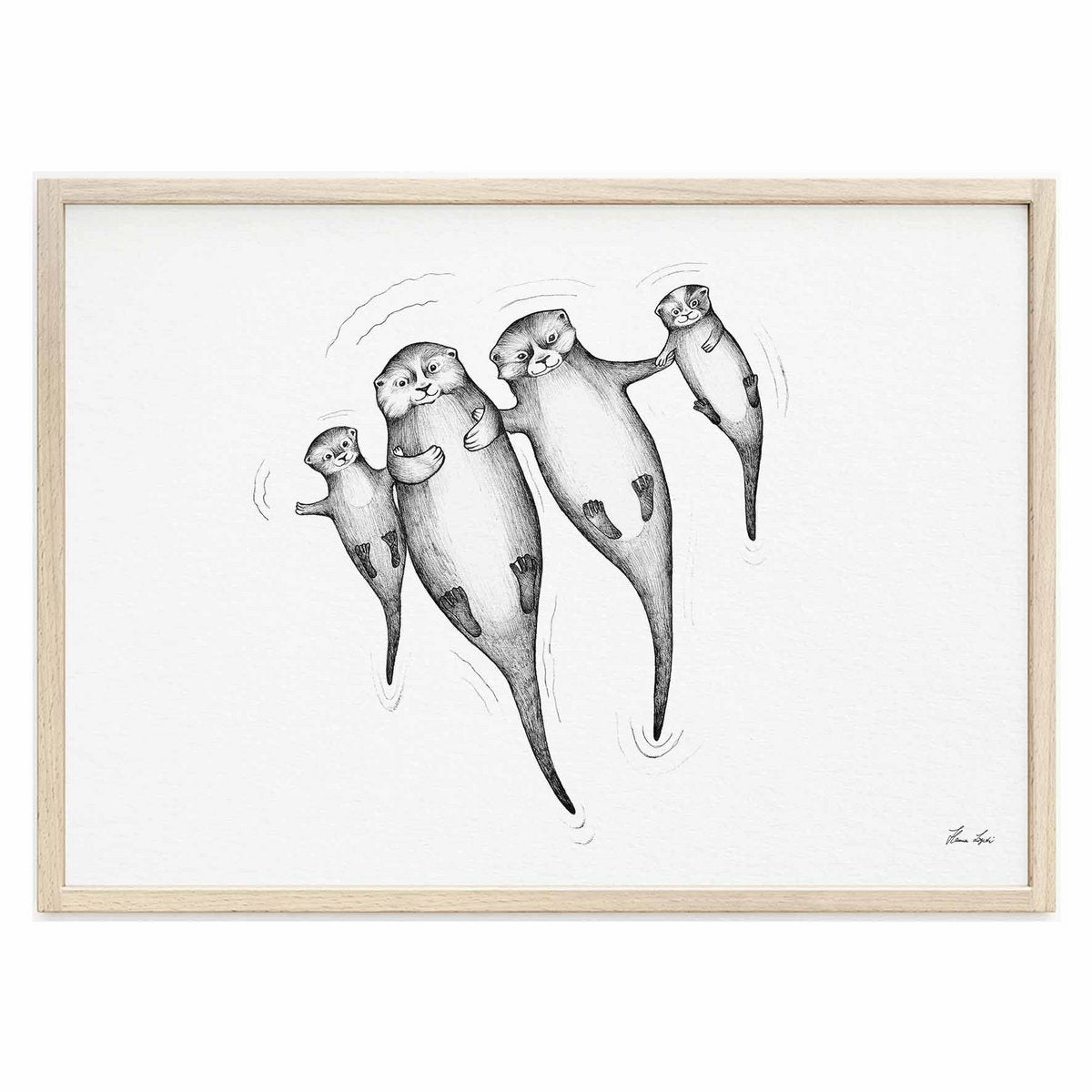 Kunstdruck - Die Otters