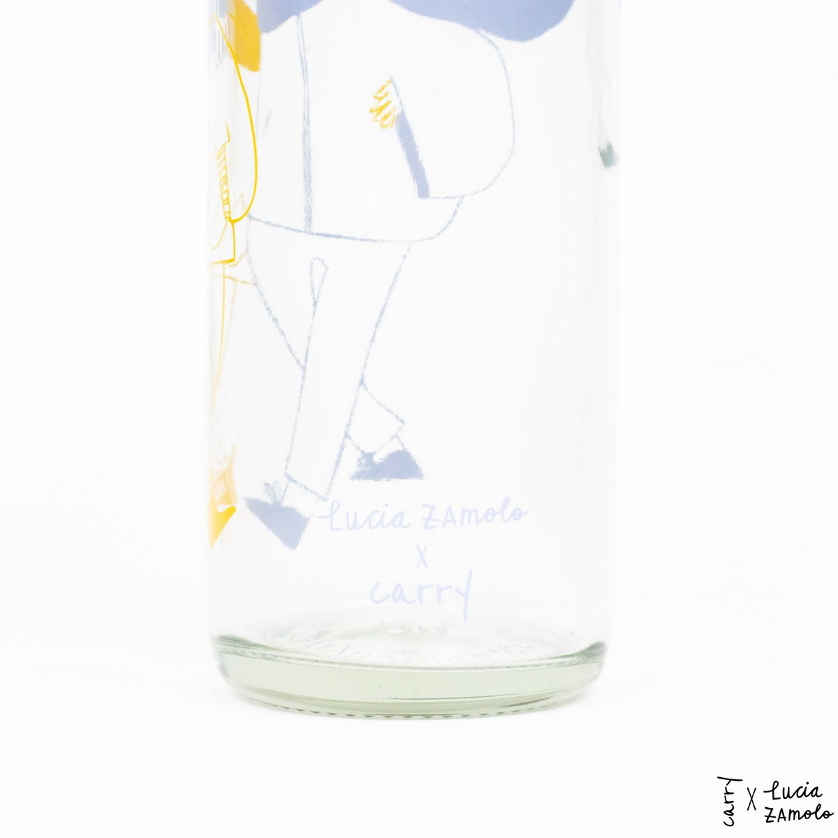 MORE AMORE BLUE 0,7 l Glasflasche