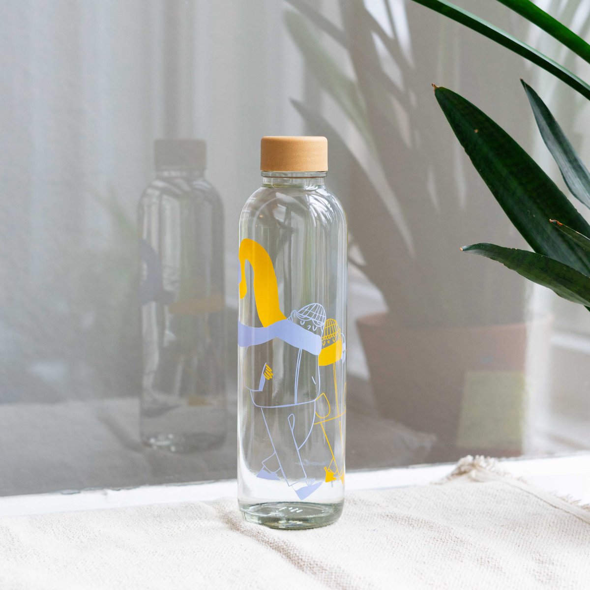 MORE AMORE BLUE 0,7 l Glasflasche
