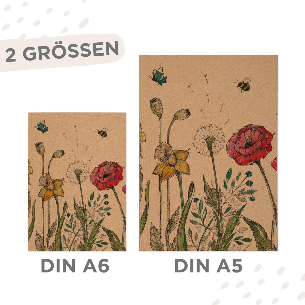 Notizbuch - Blumenwiese