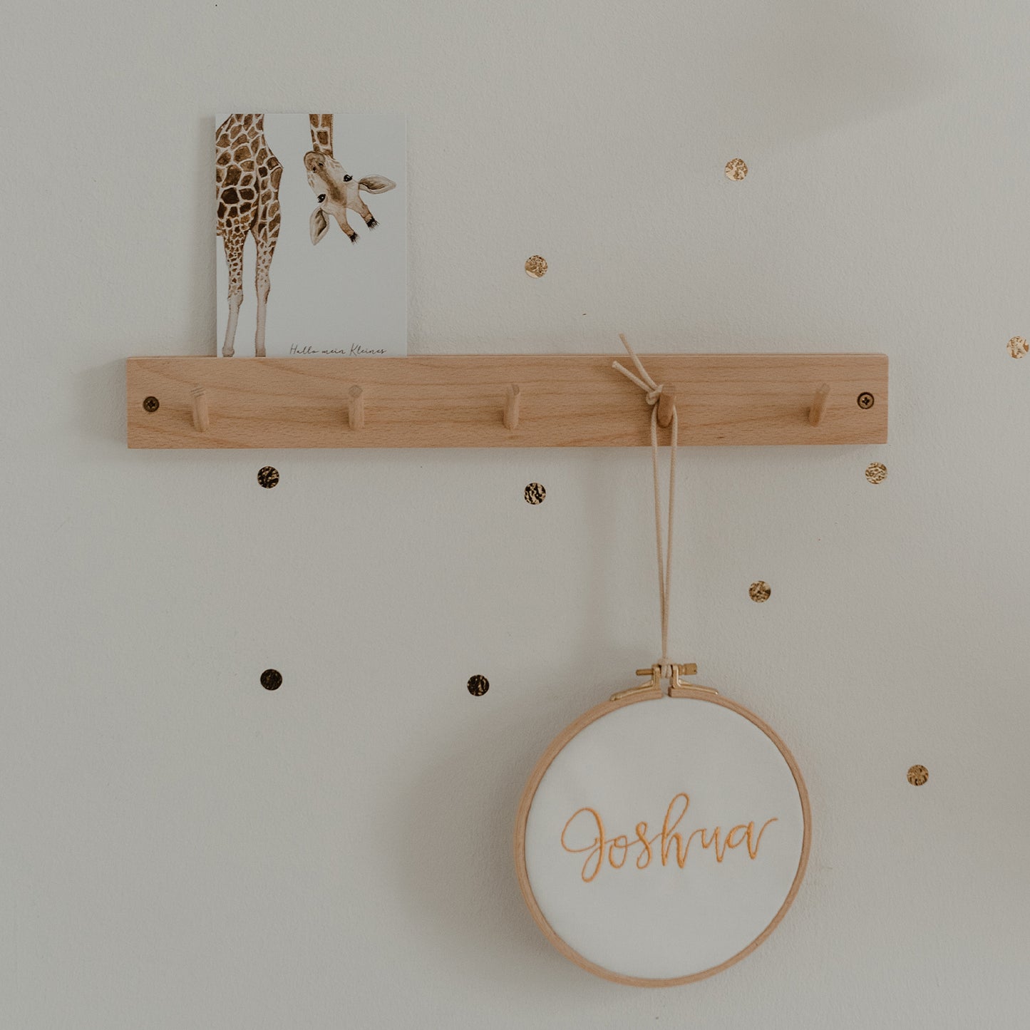 Hakenleiste mit Kartenhalter 42cm