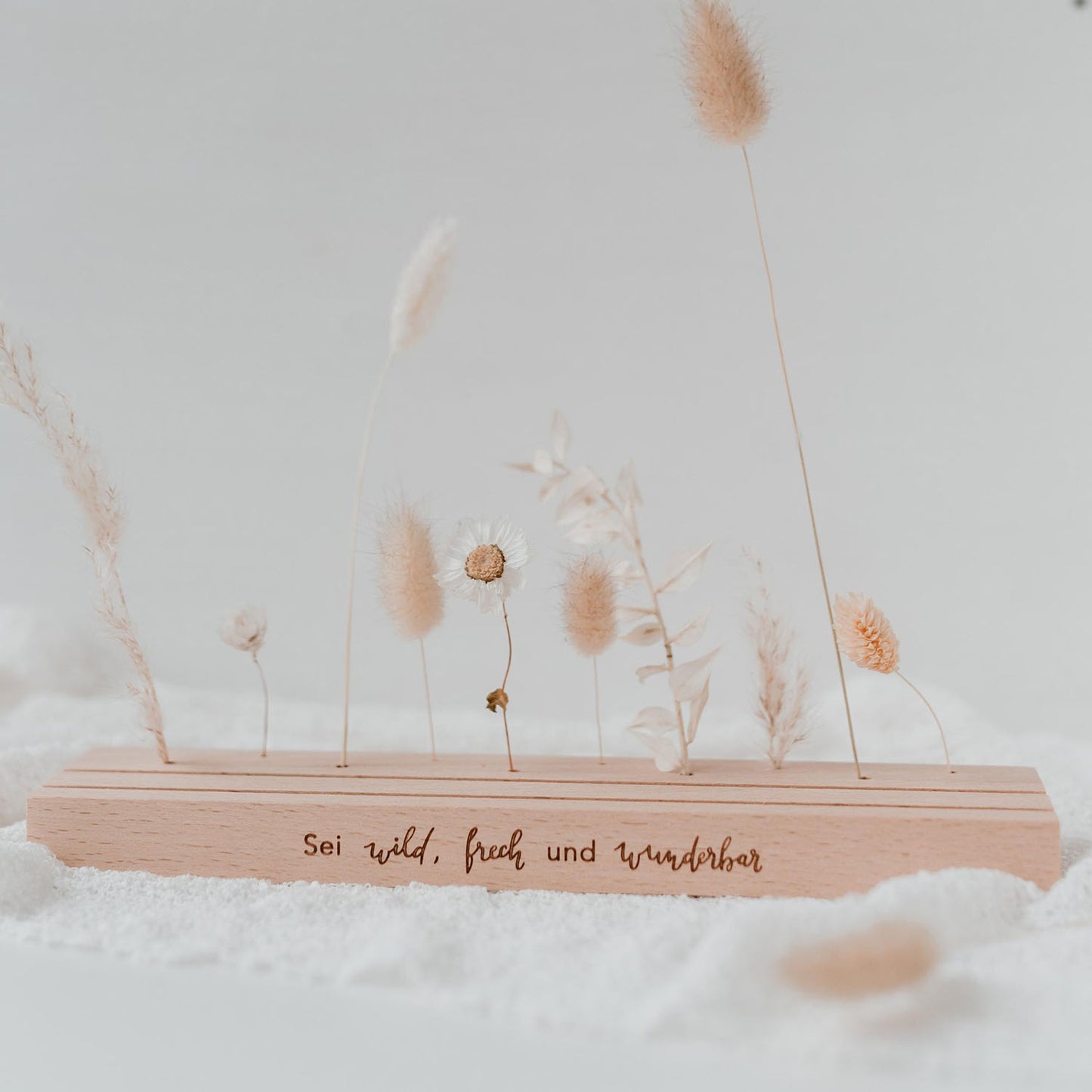 Großer Karten- Blumenständer 25cm Wild & Frech natur