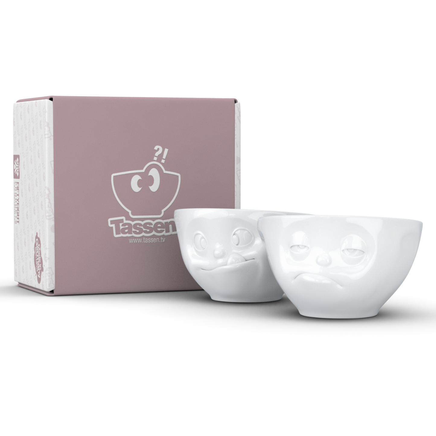 Schälchen Set “Lecker&Verpennt” weiß , 200ml