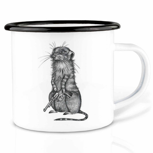 Emaille Tasse – Johnny Pistol